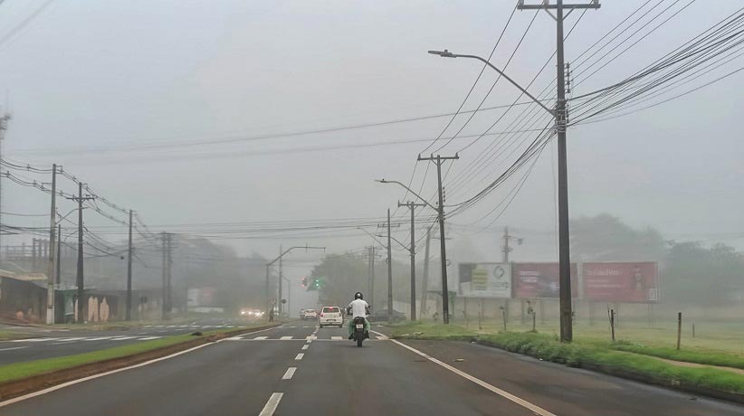 Avenida Felipe Wandscheer, perto da Subestação da Copel. Foto: Marcos Labanca/H2FOZ