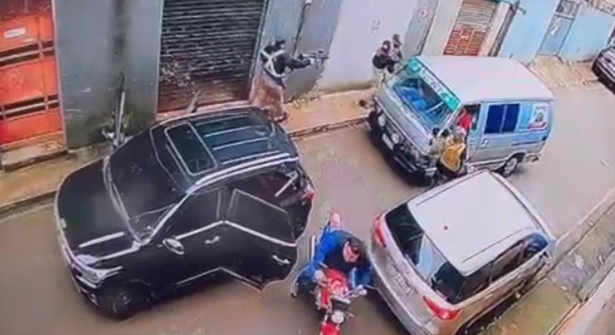 Vídeo: ladrões tentam roubar carga de eletrônicos no Paraguai