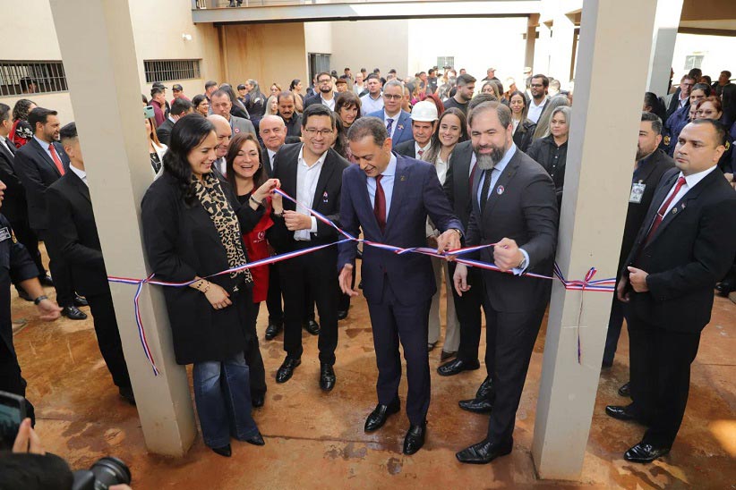 Estrutura do entorno teve de ser adaptada para receber o complexo penitenciário. Foto: Gentileza/Ministério da Justiça do Paraguai