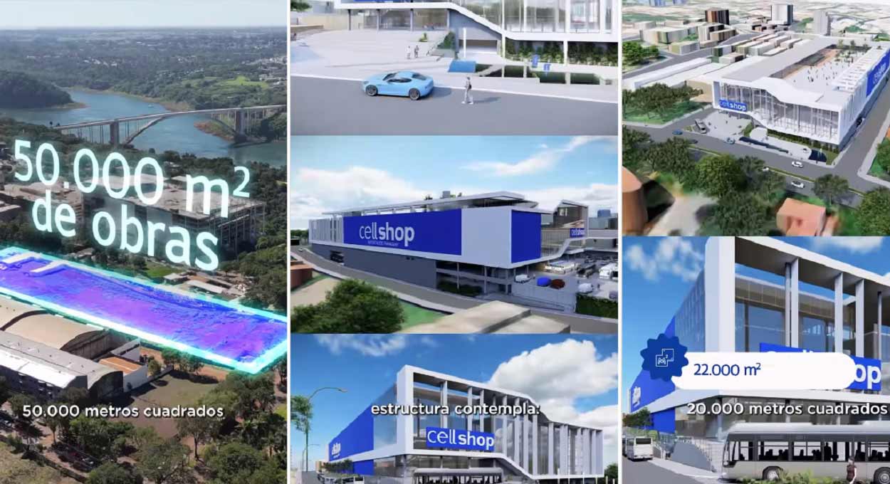 Imagens do projeto da loja, divulgadas no Instagram pelo empresário Jorbel Jacson Griebeler.
