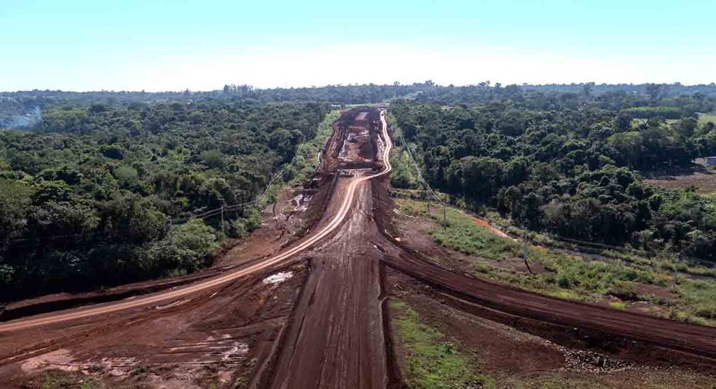 Perimetral Leste na região da Mata Verde