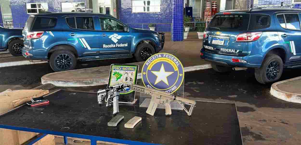 Homem é preso na Ponte da Amizade com armas de fabricação estadunidense