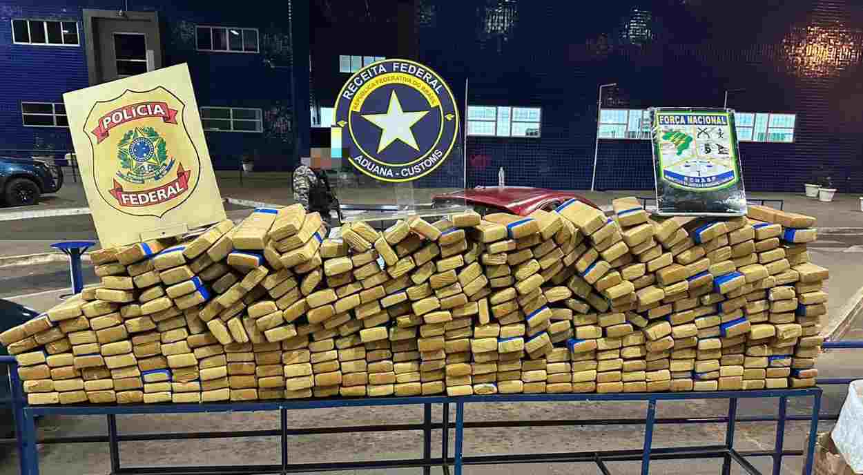 Ponte da Amizade: com duas prisões, operação retém 400 quilos de droga