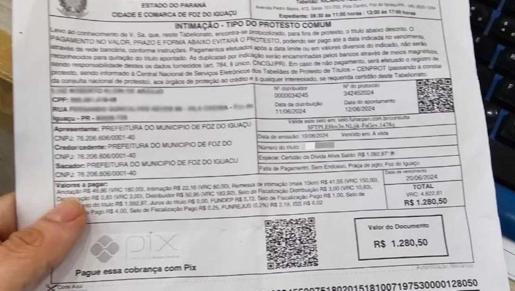 Prefeitura informa que dívidas de contribuintes vão a cartório de protesto