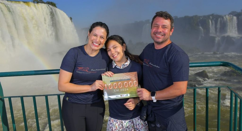 Parque Nacional do Iguaçu recebe visitante 1 milhão em 2024