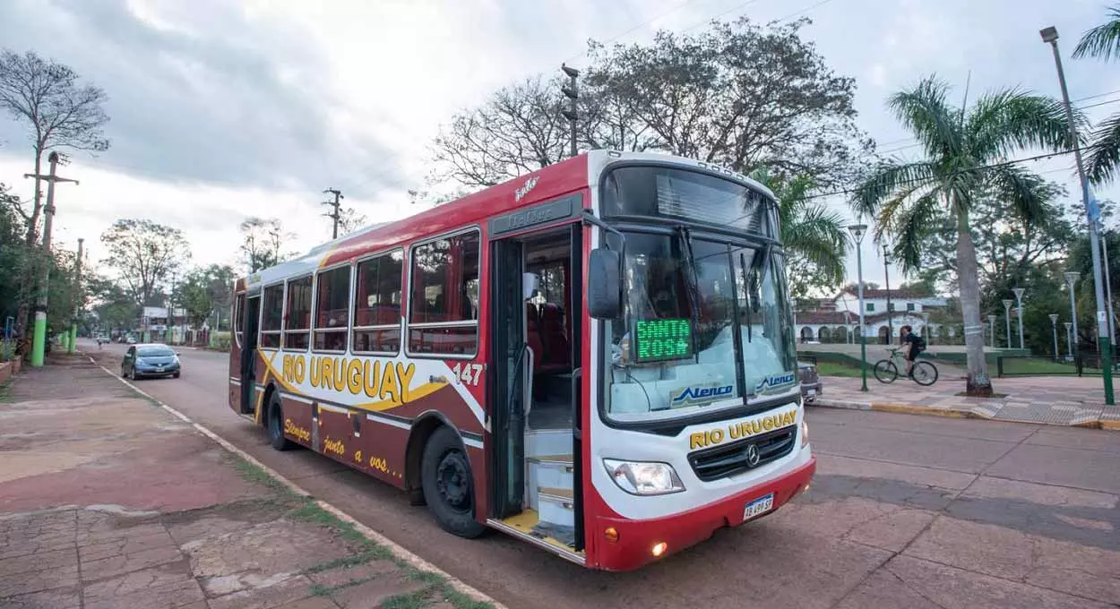 Serviço de transporte coletivo em Puerto Iguazú é prestado pela empresa Río Uruguay. Foto: Gentileza/Río Uruguay Urbano