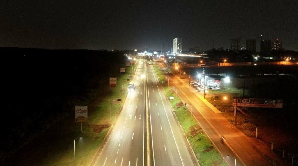Iluminação da BR-277 em Foz do Iguaçu tem data de entrega
