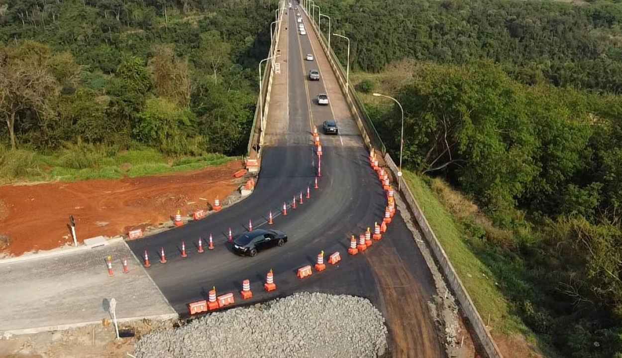 Perimetral Leste em Foz do Iguaçu chega perto de 40% de execução