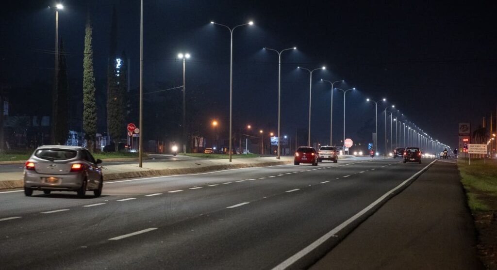 Iluminação da BR-277 é concluída em Foz do Iguaçu – veja detalhes da obra