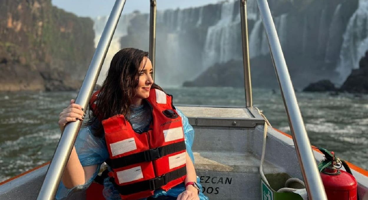 Vice-presidente da Argentina visita as Cataratas do Iguaçu