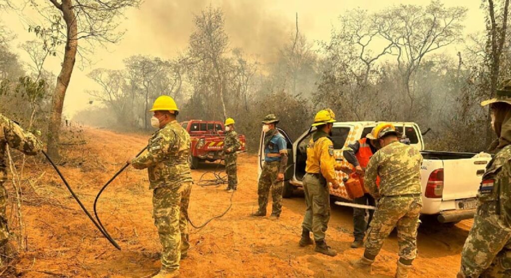 Paraguai aciona militares para combater incêndios florestais