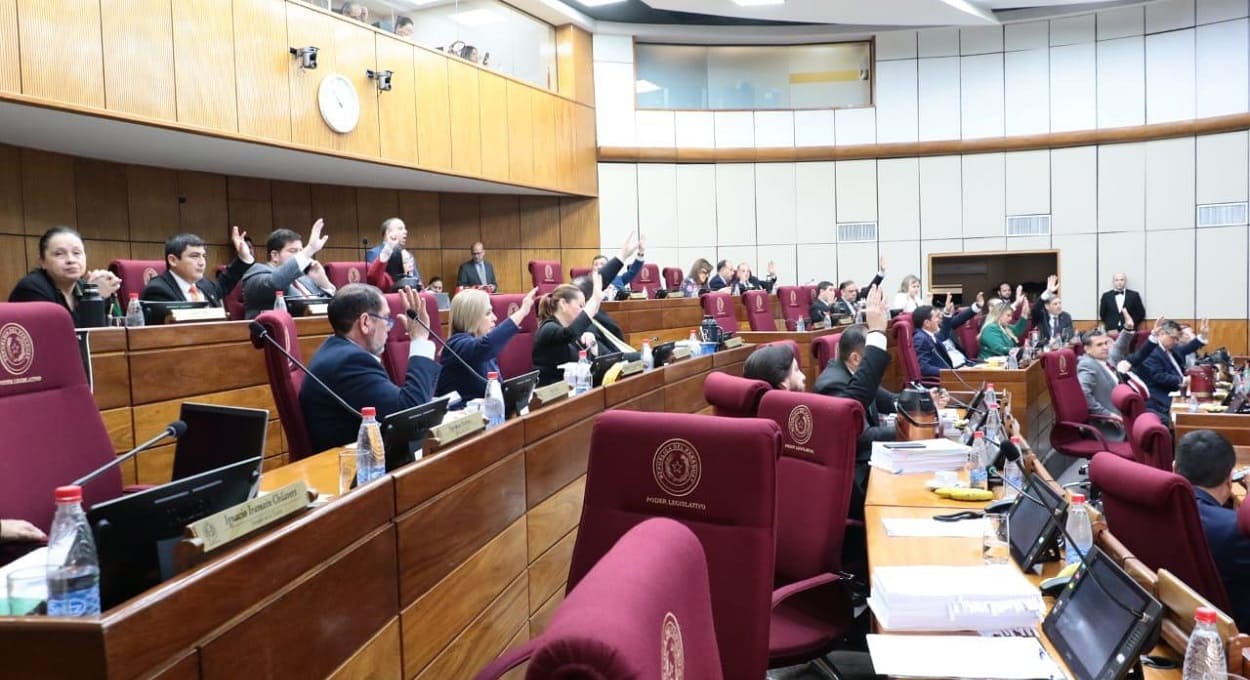 Panorama da sessão ordinária do Senado do Paraguai. Foto: Gentileza/Senado
