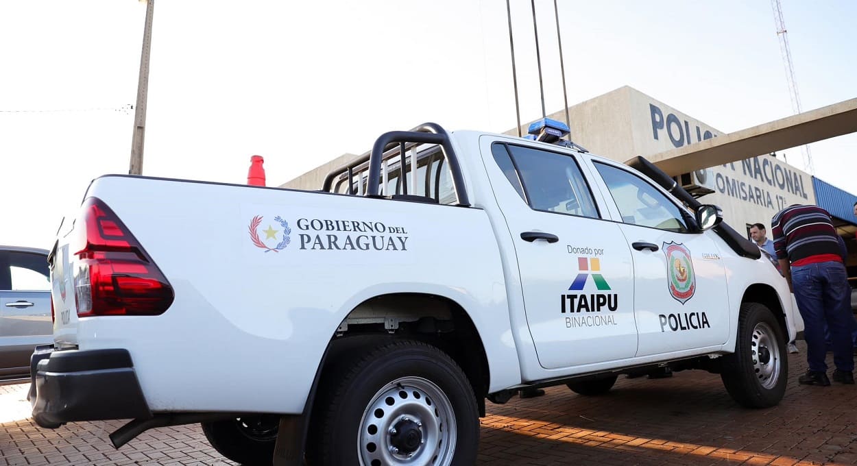 Polícia do Paraguai recebe lote de viaturas novas em Ciudad del Este