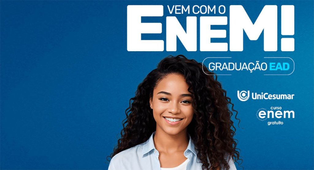 UniCesumar oferece curso gratuito preparatório para o ENEM