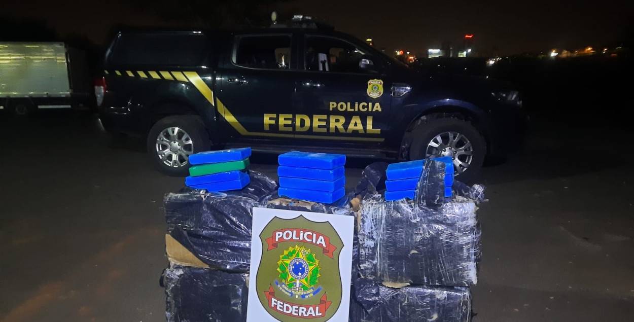 Polícia Federal intercepta quase 200 quilos de cocaína na fronteira
