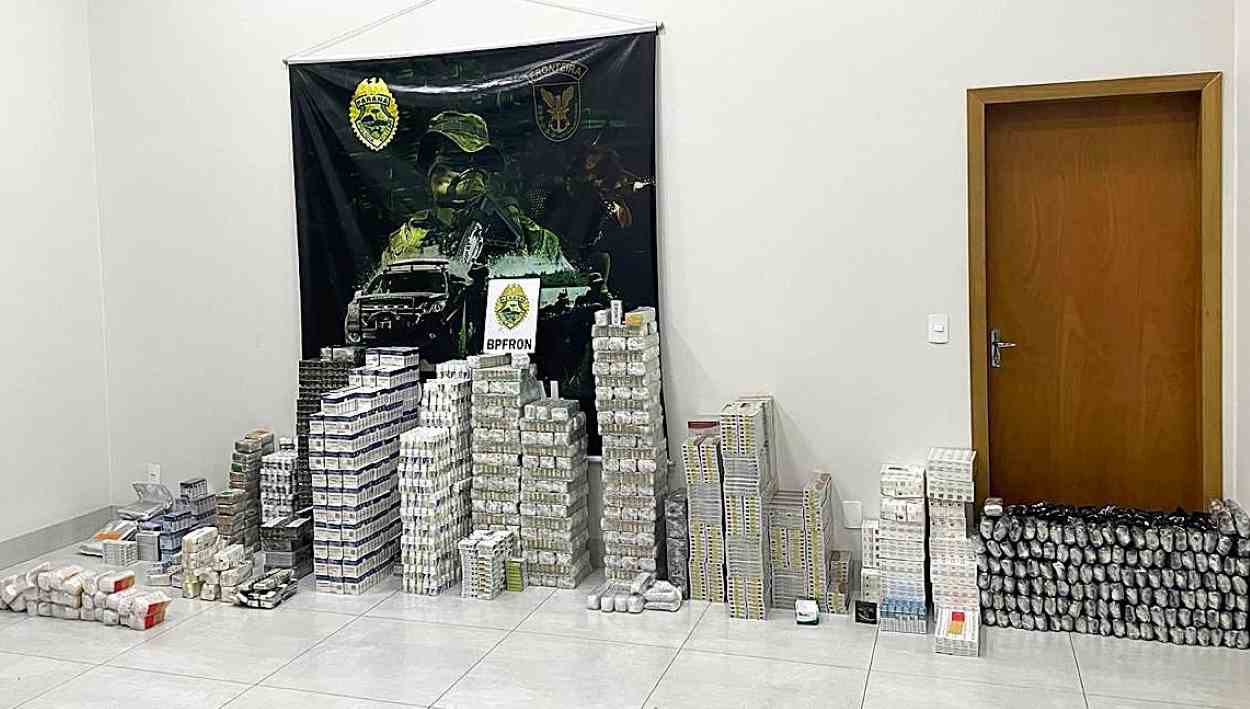 BPFron confisca 21 mil anabolizantes do Paraguai, avaliados em R$ 4 milhões