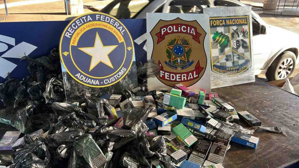 PF captura 300 cigarros eletrônicos na fronteira com Paraguai