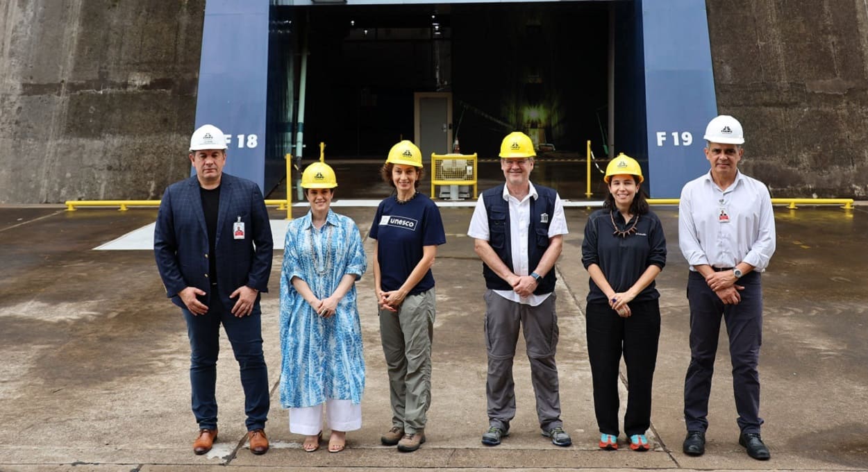 Diretora-geral da UNESCO faz visita à usina de Itaipu