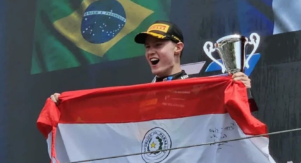Fórmula 2: Paraguai e Brasil fazem inédita dobradinha no pódio