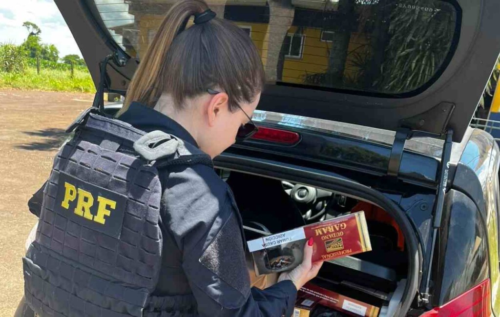 PRF confisca cigarros de luxo na fronteira, que custam R$ 40 a carteira
