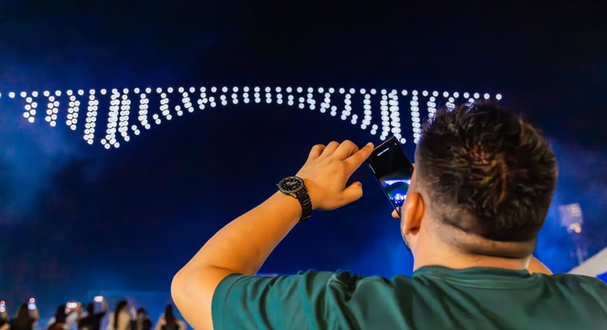 Confira como foi o show de drones no aniversário de Ciudad del Este