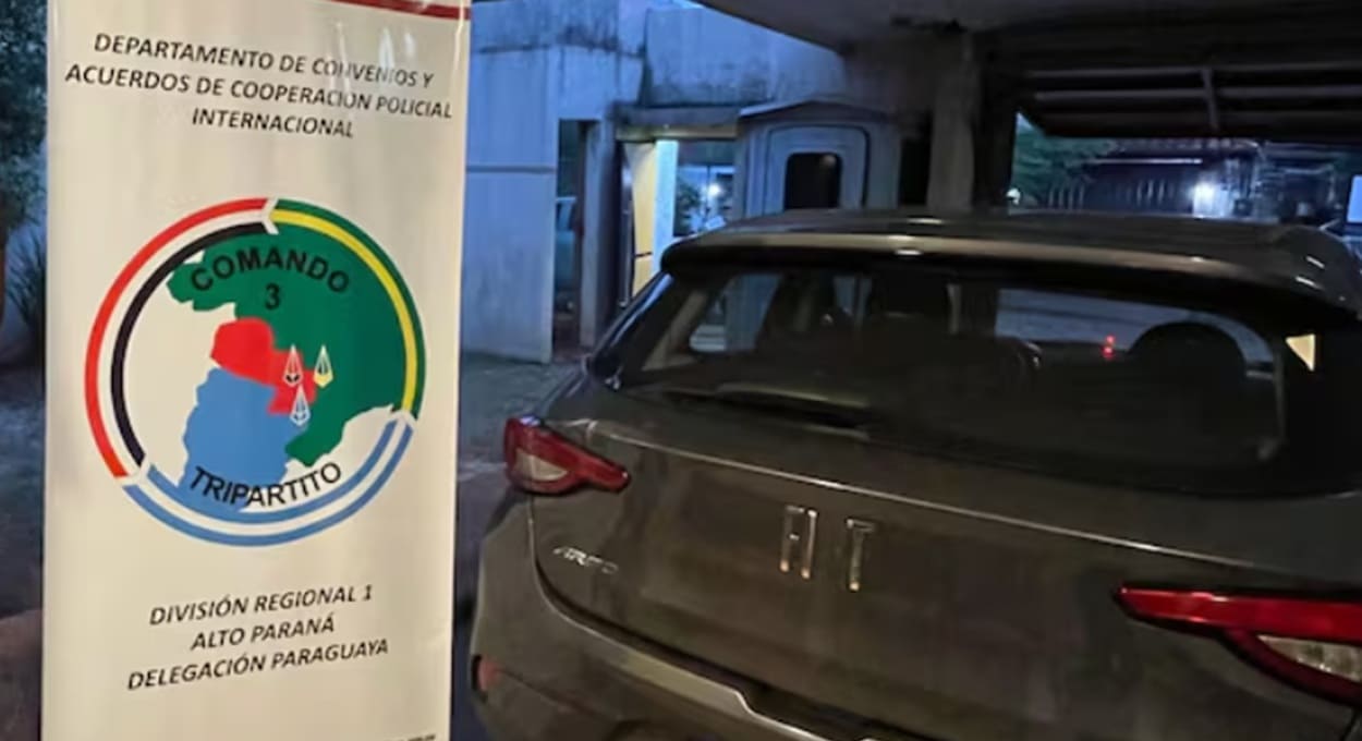 Veículo furtado em Pato Branco é encontrado em cidade do Paraguai