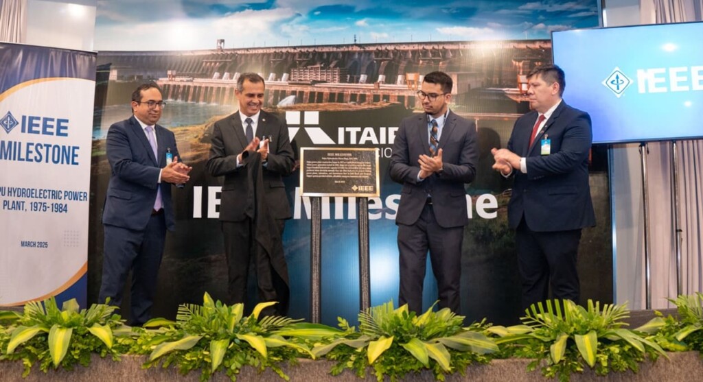 Itaipu recebe o Prêmio Milestone, reconhecimento internacional em engenharia