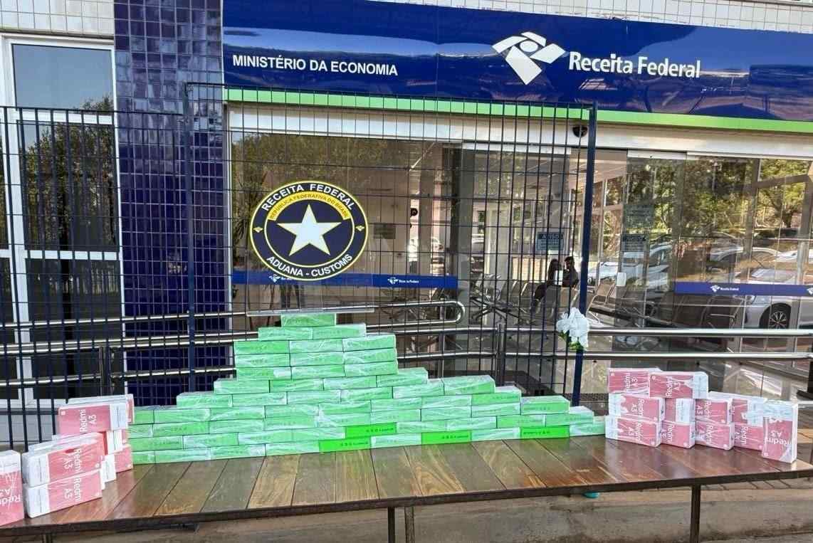 RF intercepta R$ 190 mil em smartphones trazidos  do Paraguai