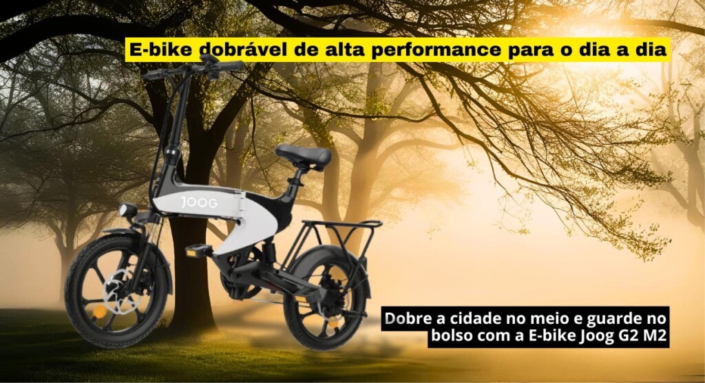 Fold the city in half and store it in your pocket with the Joog G2 M2 E-bike