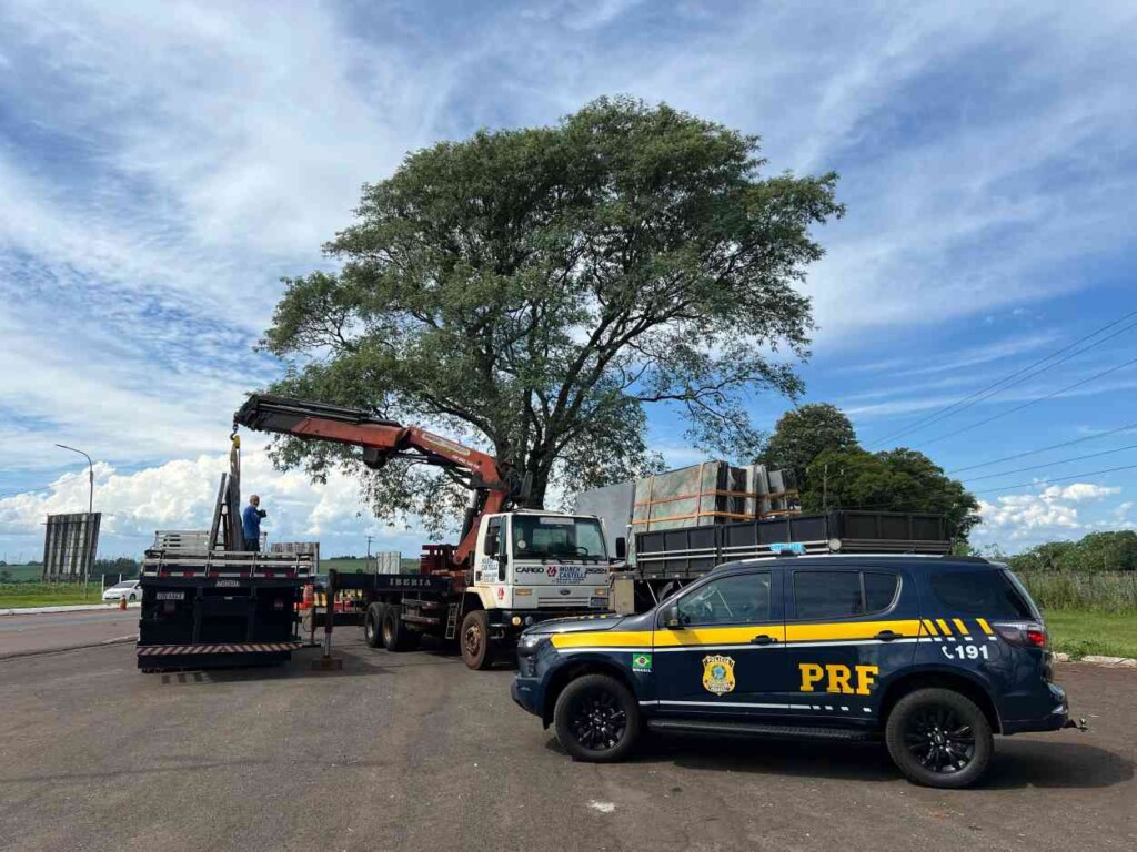 Motorista conduzia caminhão com granito sem cumprir a lei do descanso