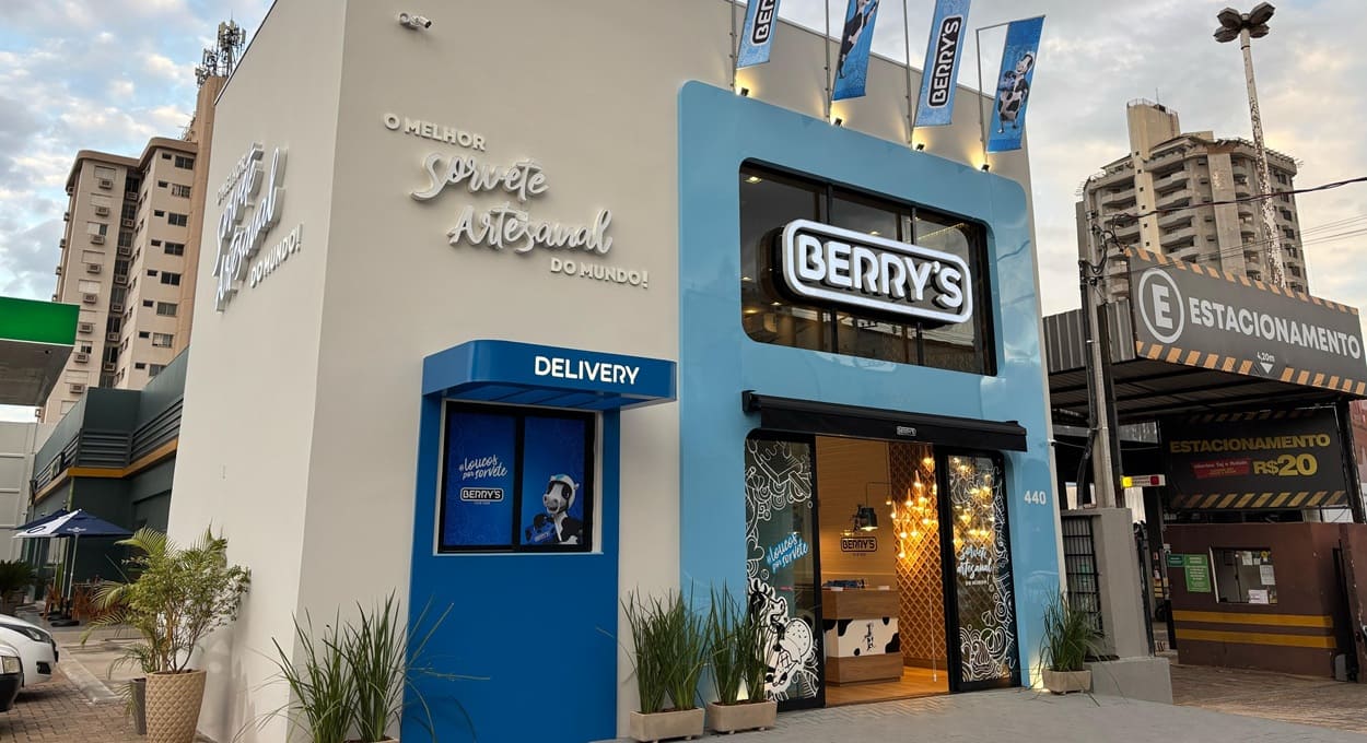 Unidade da Berry's em Foz do Iguaçu fica no polo gastronômico da Avenida Jorge Schimmelpfeng. Foto: Divulgação/Berry's Iced Food