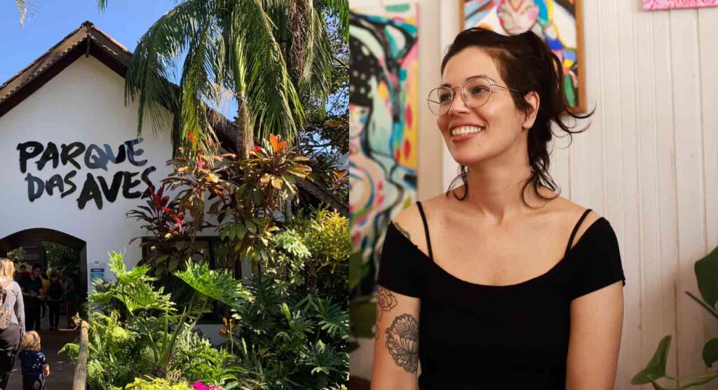 Parque das Aves: visitantes poderão acompanhar pintura ao vivo na segunda (7)