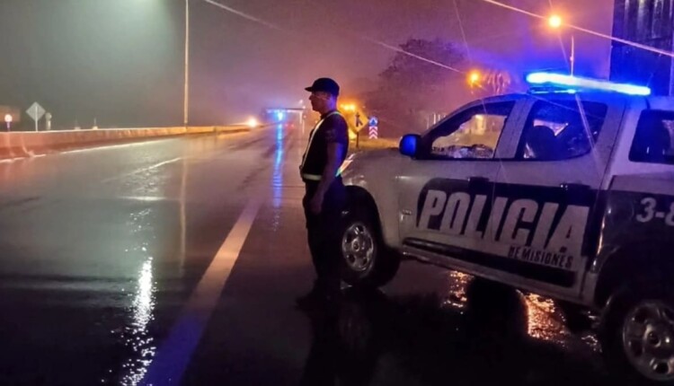 Chovia em parte da província argentina de Misiones na madrugada desta quarta-feira (7).