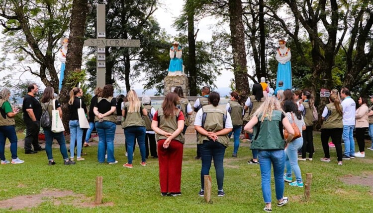 Morro da Salete, em Medianeira, foi um dos pontos visitados na parceria entre Itaipu e Lindeiros.