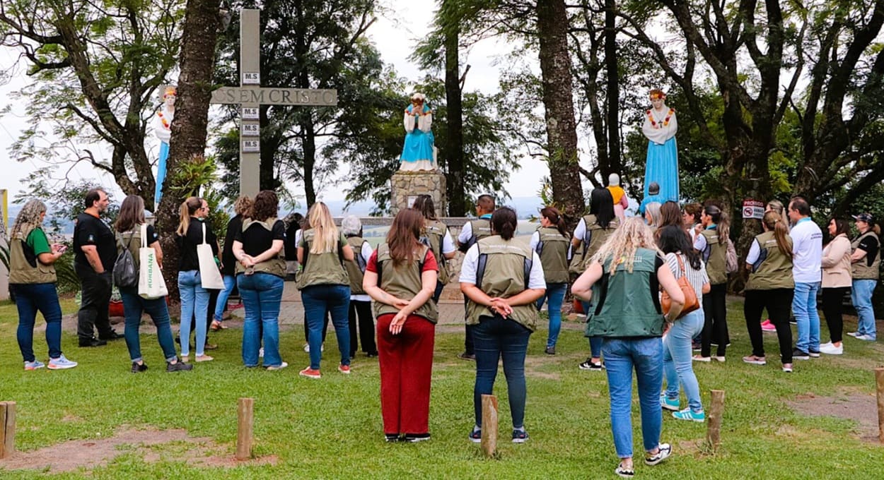 Morro da Salete, em Medianeira, foi um dos pontos visitados na parceria entre Itaipu e Lindeiros.