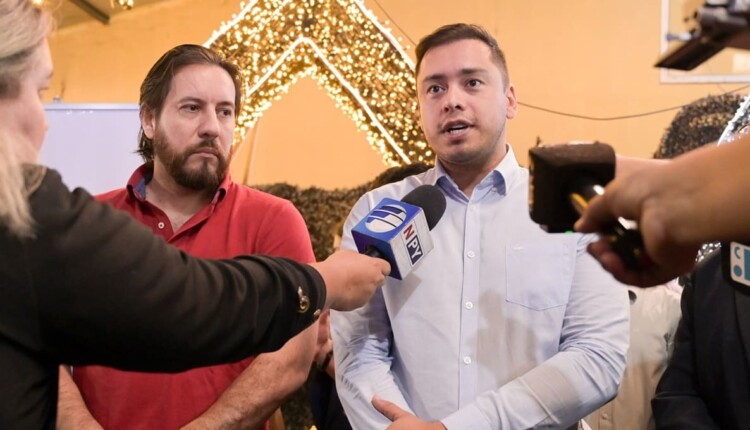 Prefeito de Ciudad del Este, Miguel Prieto, dialogou com a imprensa na Casa de Cultura do bairro Ciudad Nueva.