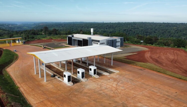 Porto seco receberá os caminhões direcionados à Ponte da Integração. Foto: Gentileza/MOPC Paraguay