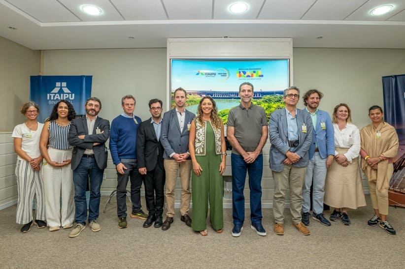 Enio Verri e Lígia Leite Soares Itaipu receberam os diplomatas europeus em Itaipu.
