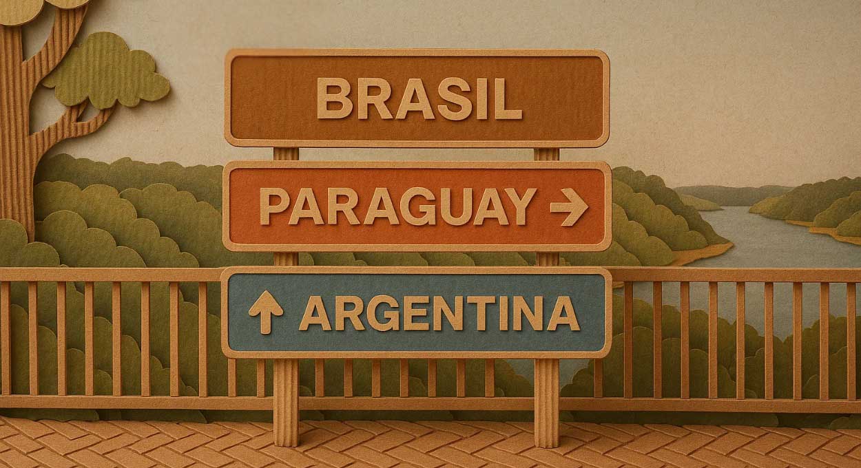 placa brasil, paraguai e argentina