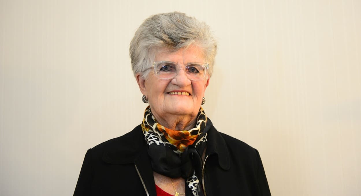 Philomena Maria Morello Raffagnin, em 2016, aos 87 anos.