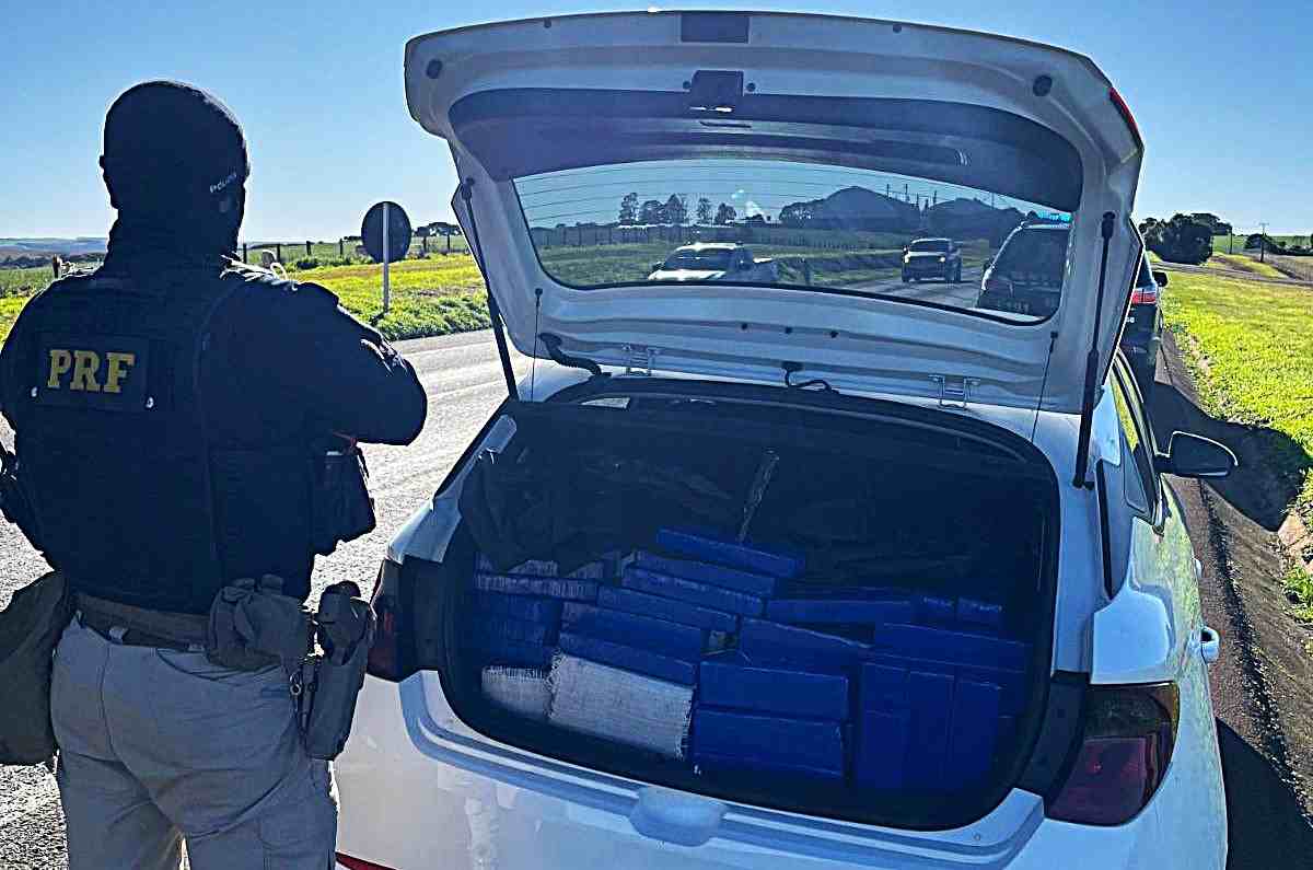 Jovem preso na BR-277 saiu de Foz com carga de droga e carro roubado