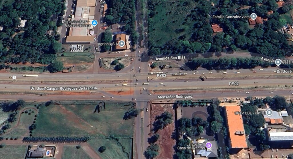 Rodovia PY02 terá desvios para construção de viaduto no Paraguai