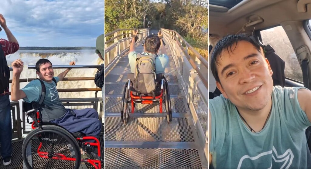 Turista chileno realiza sonho de conhecer as Cataratas do Iguaçu