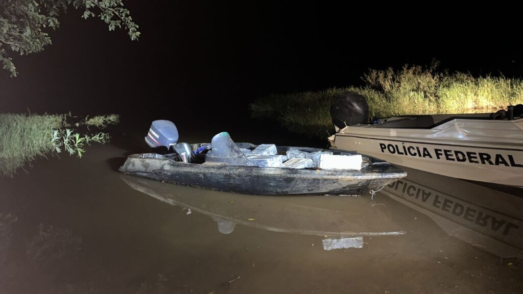 Forças de segurança apreendem 1,3 tonelada de maconha no lago de Itaipu