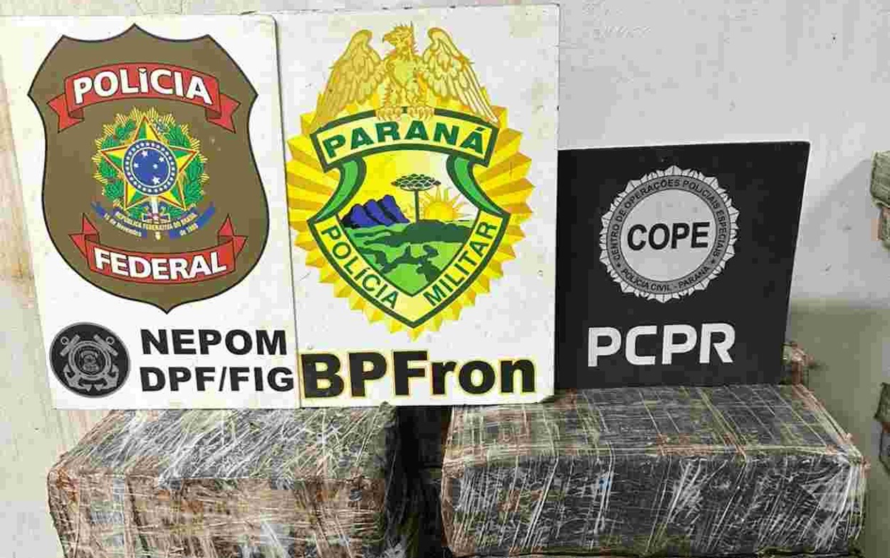 Polícia apreende 440 quilos de maconha em patrulhamento na região do rio Paraná