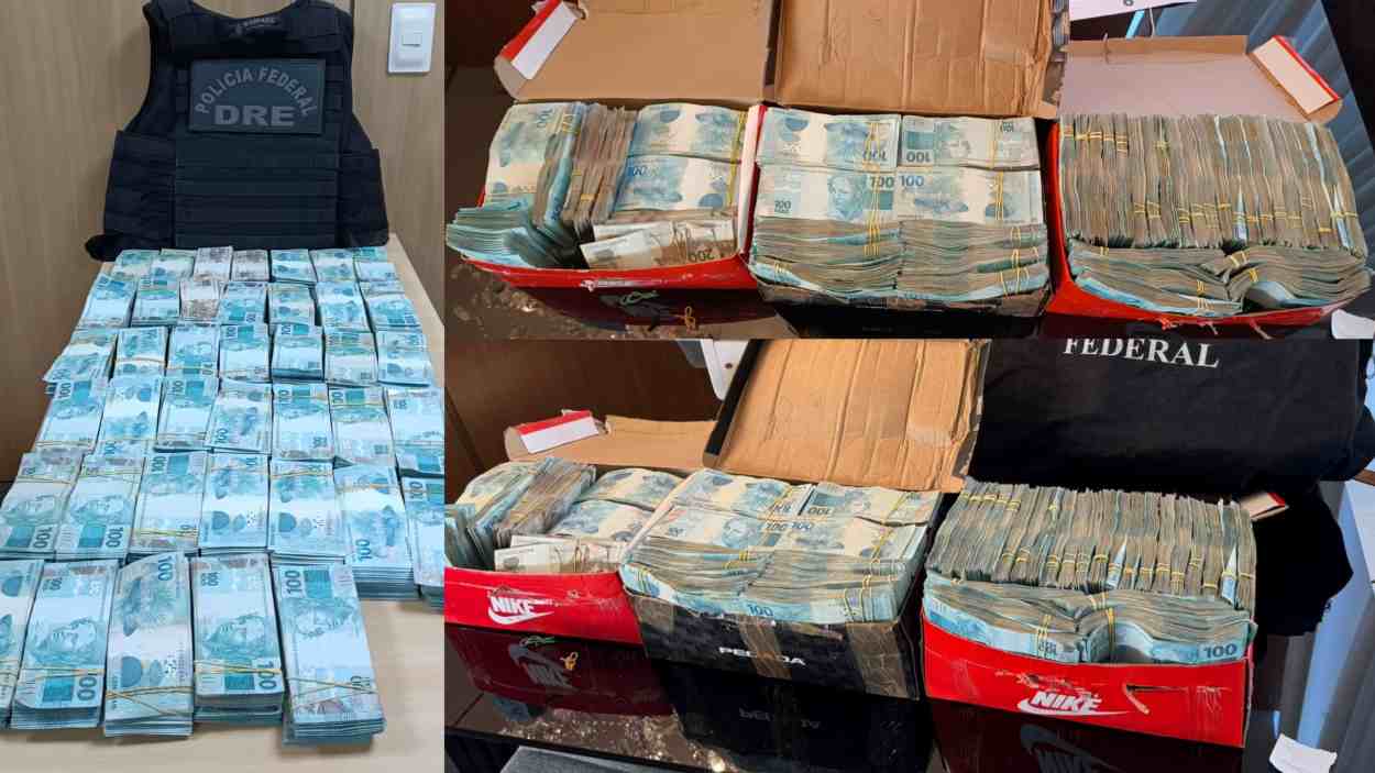 Federais recolhem R$ 1,3 milhão em dinheiro com alvos de operação contra o tráfico