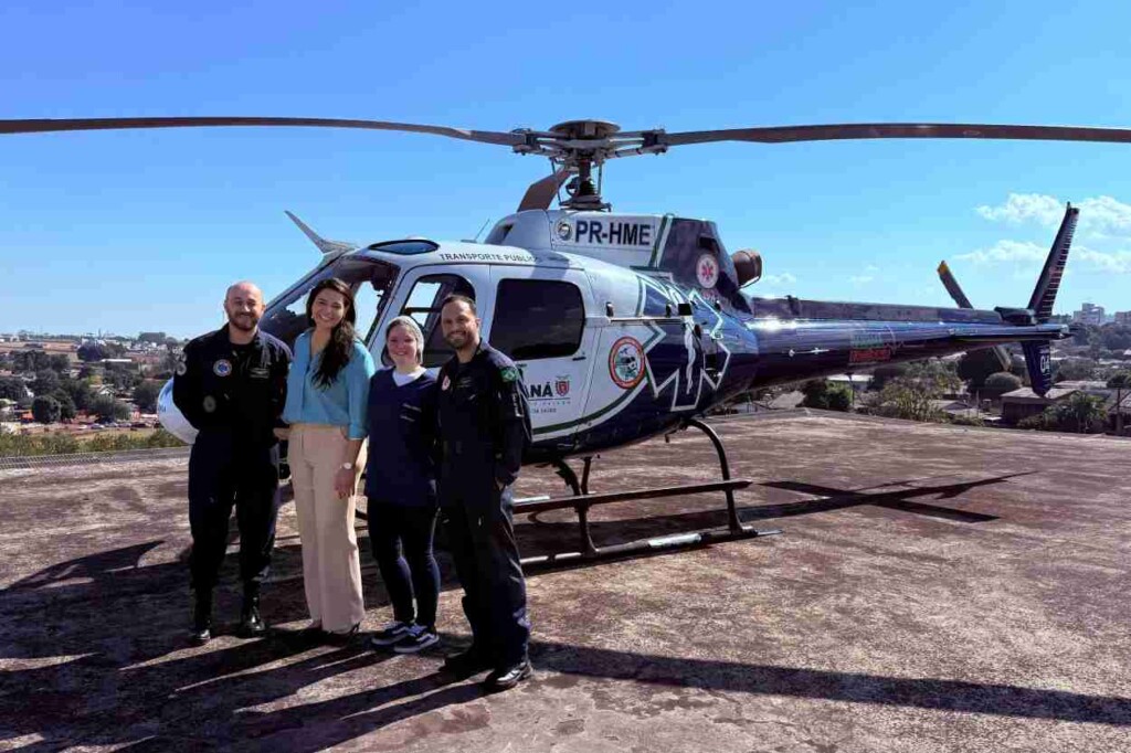 Helicóptero ajuda a salvar bebê em quadro crítico de infecção