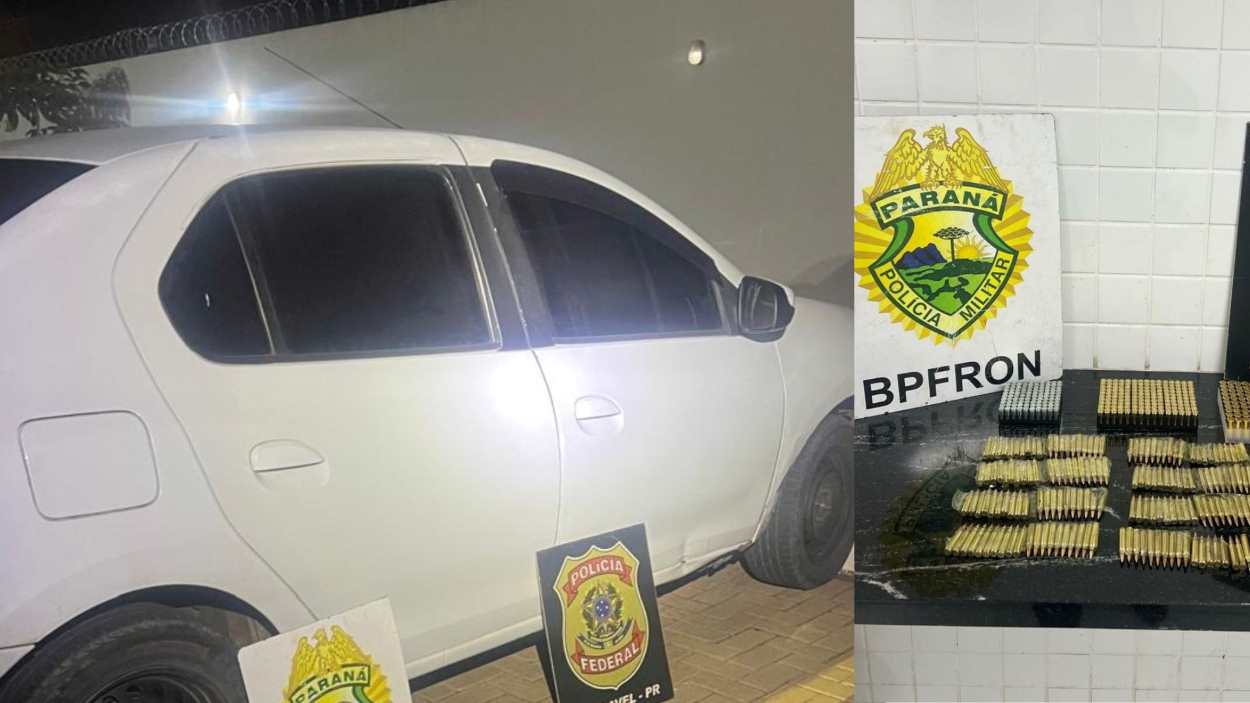 Mulher é presa com carga de munição para fuzil na BR-277
