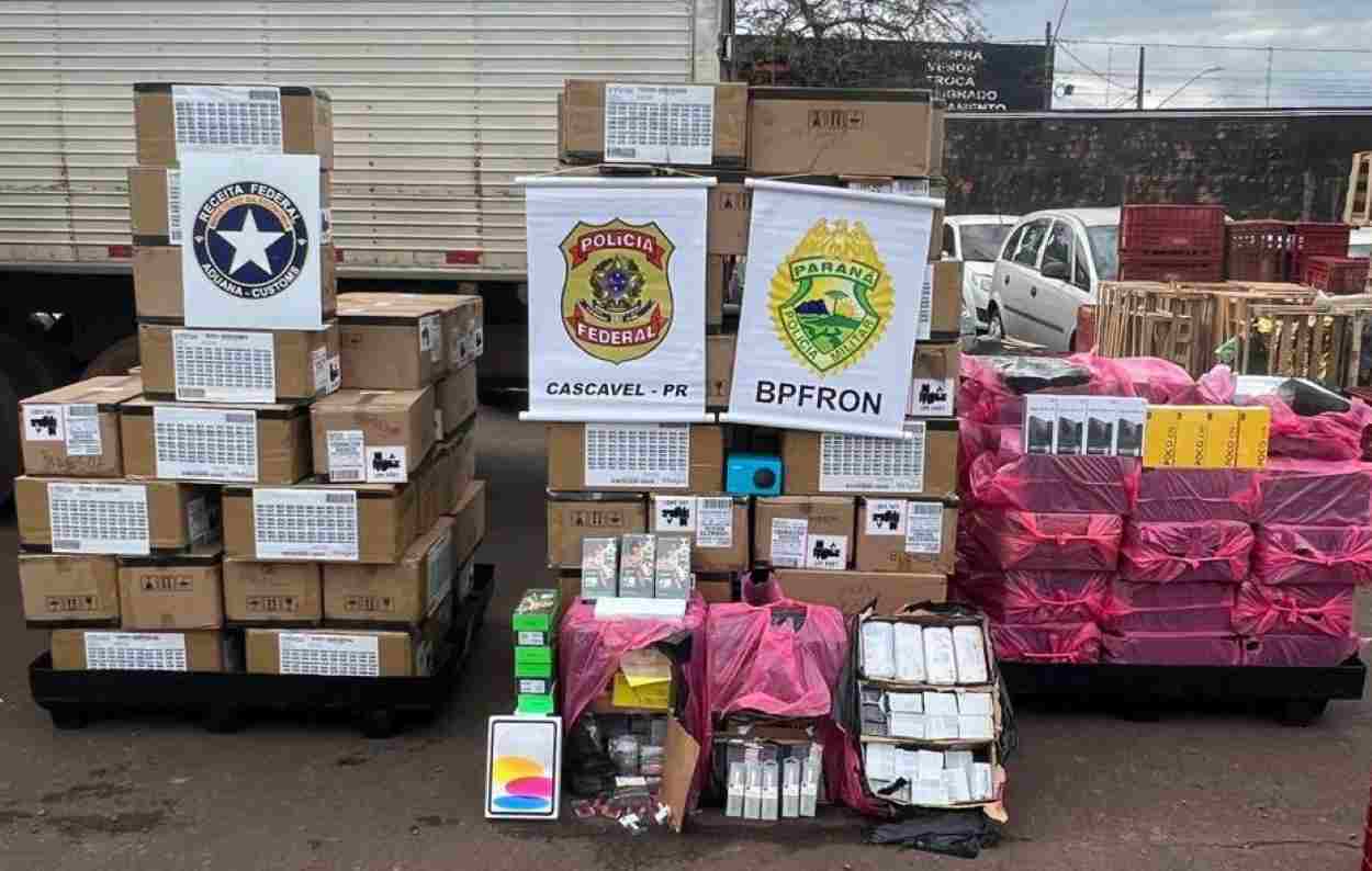 Operações confiscam 5 mil celulares na fronteira