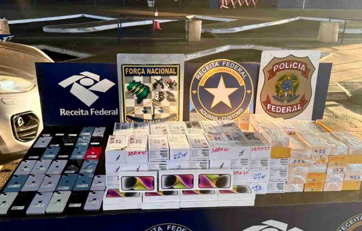 Homem é preso com R$ 200 mil em celulares na Ponte da Amizade